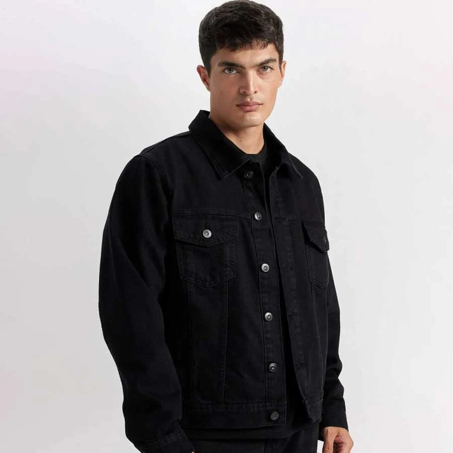 Defacto 100% Cotton Button Pocket Jean Jacket