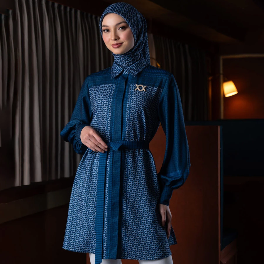 Minera Tunic – Blue Pansy