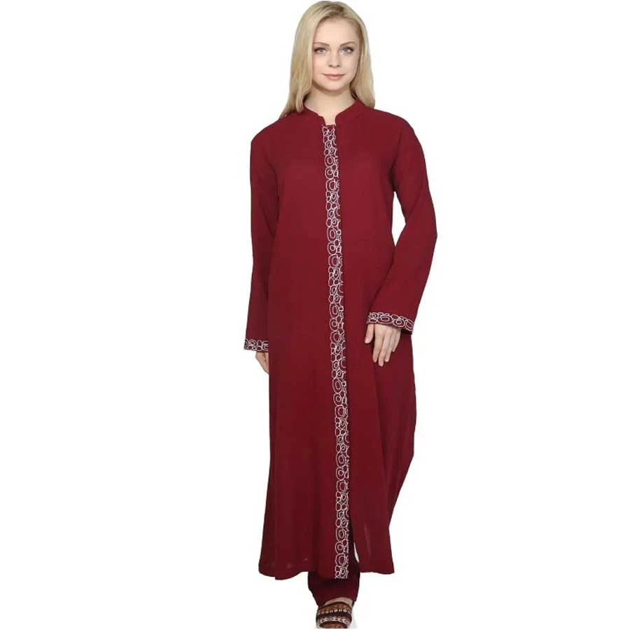 Elis Şile Bezi Long Sleeve Shile Cloth Judge Collar Ring Embroidered Seasonal Long Ferace