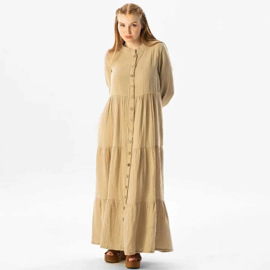 Elis Şile Bezi Long Arm Sezen Seasonal Muslin Ferace