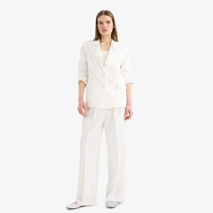 Defacto Loose Fit Double Breasted Lapel Button Blazer Jacket