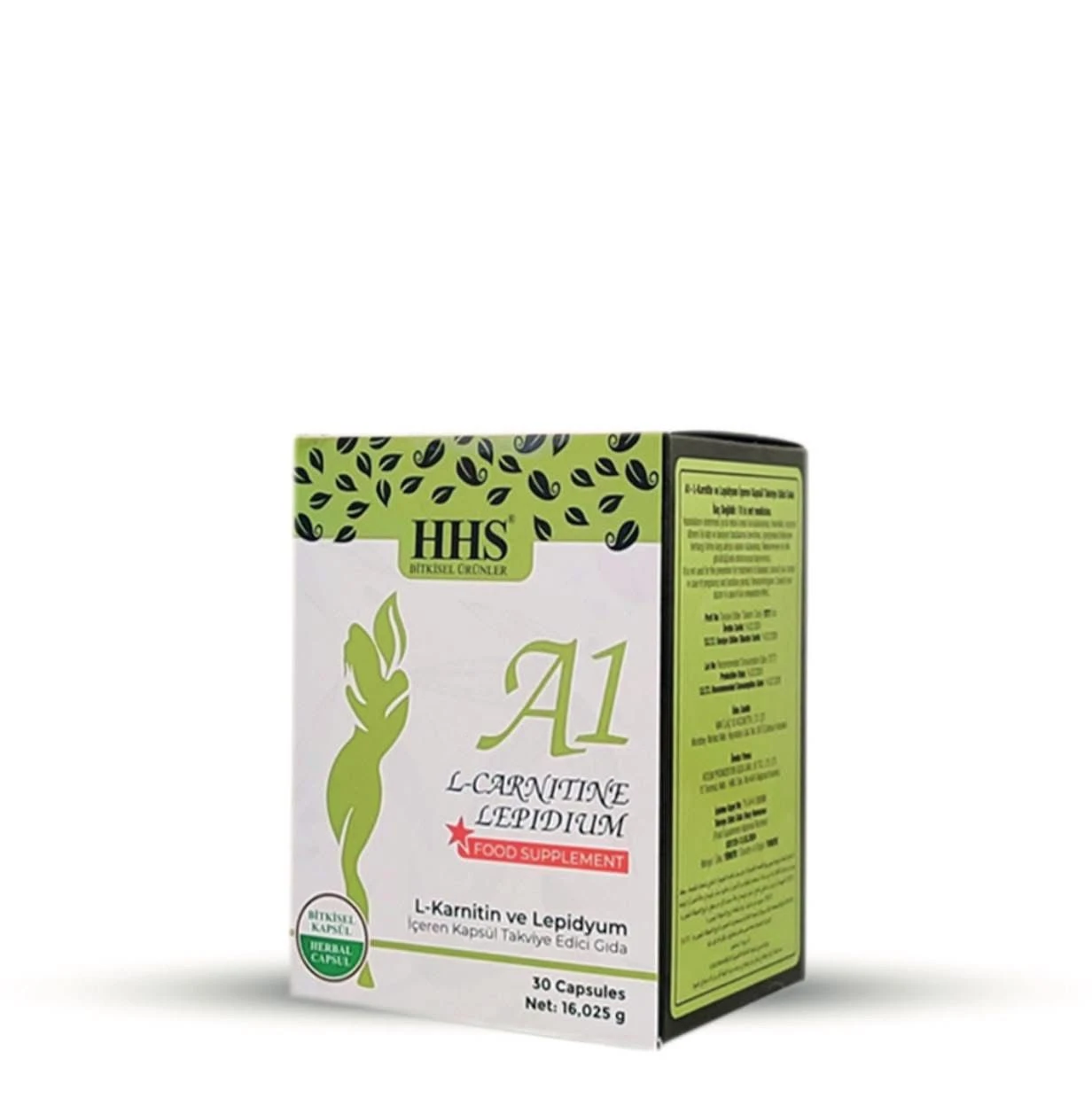 TE NO HHS Herbal Capsules – L-Carnitine & Lepidium, 30 capsules