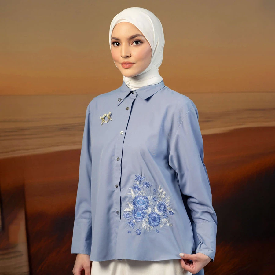 Mirbelia Shirt – Velvet Blue
