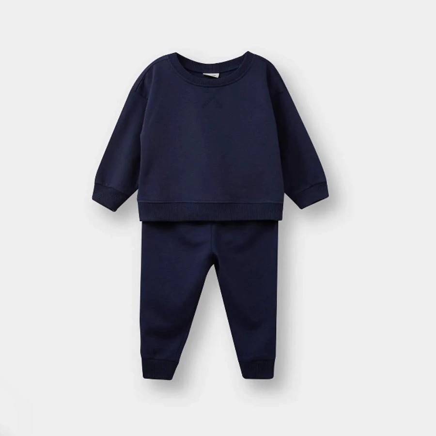 Defacto School Baby Boy 2-Piece Set Basic Plain Sweatshirt Sweatpants