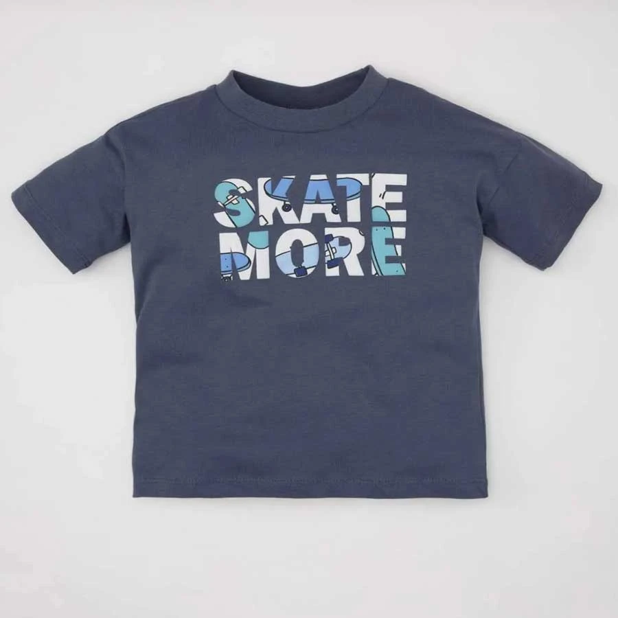 Defacto Baby Boy Crew Neck Printed Short Sleeve T-Shirt