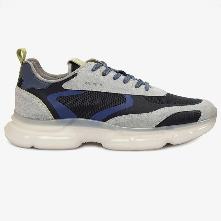 Greyder Men’s White Genuine Leather Sports Shoes