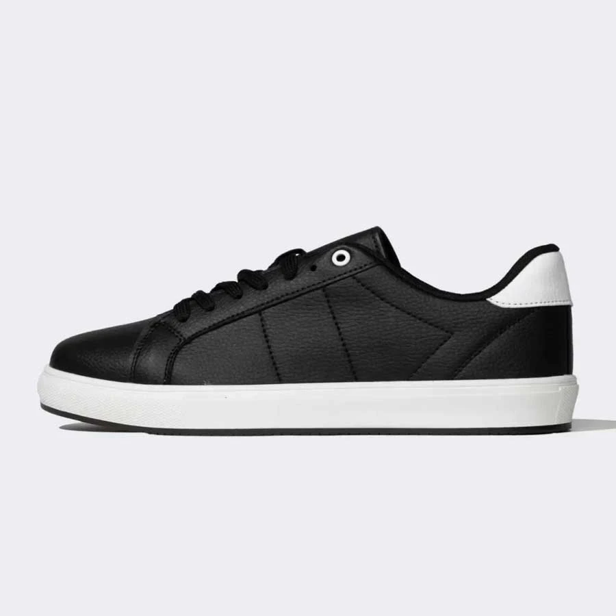 Defacto Men’s Flat Sole Lace-Up Faux Leather Sneakers