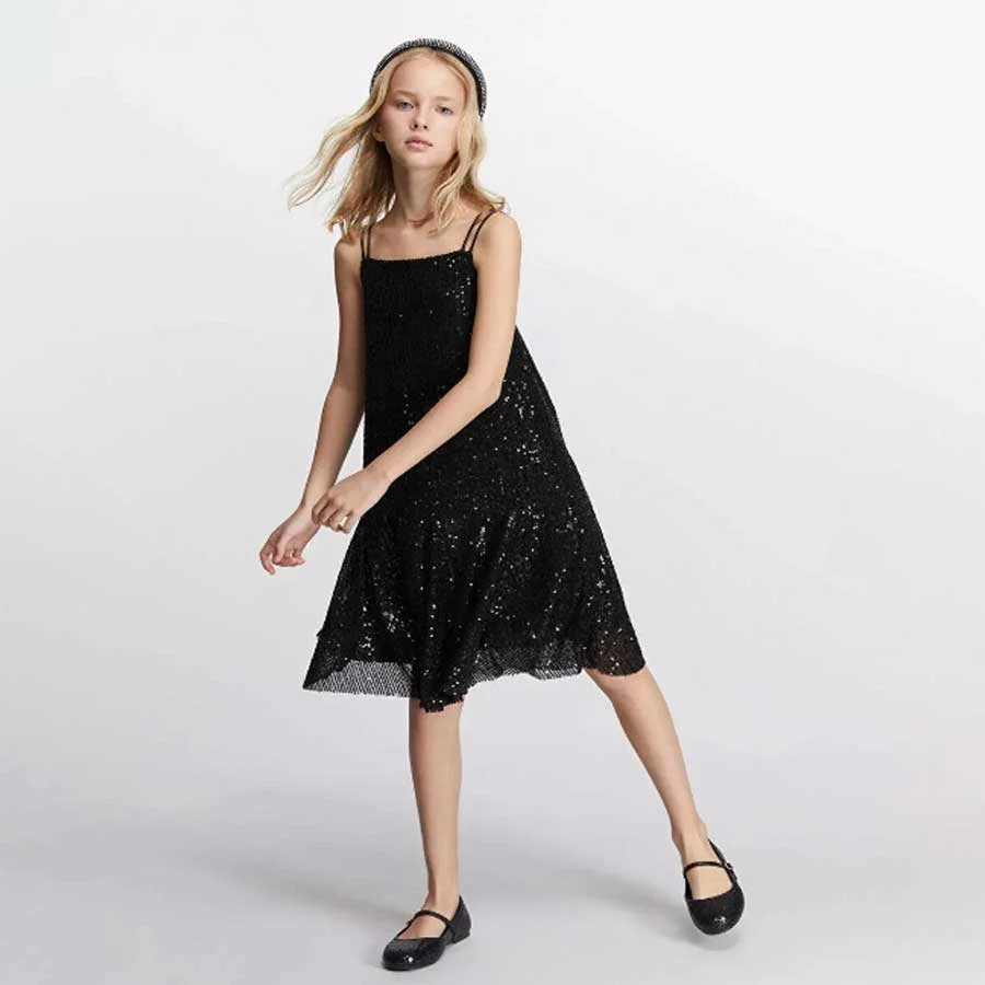 LC Waikiki – Lcw Kids Black Sequined Girl’s Evening Dress