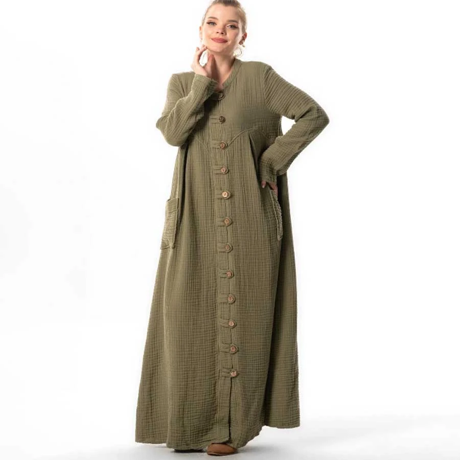 Elis Sile Bezi Judge Collar Heaven Muslin Ferace – Autumn/Winter