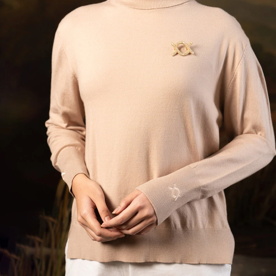 Moira Turtleneck – Wood Ash C