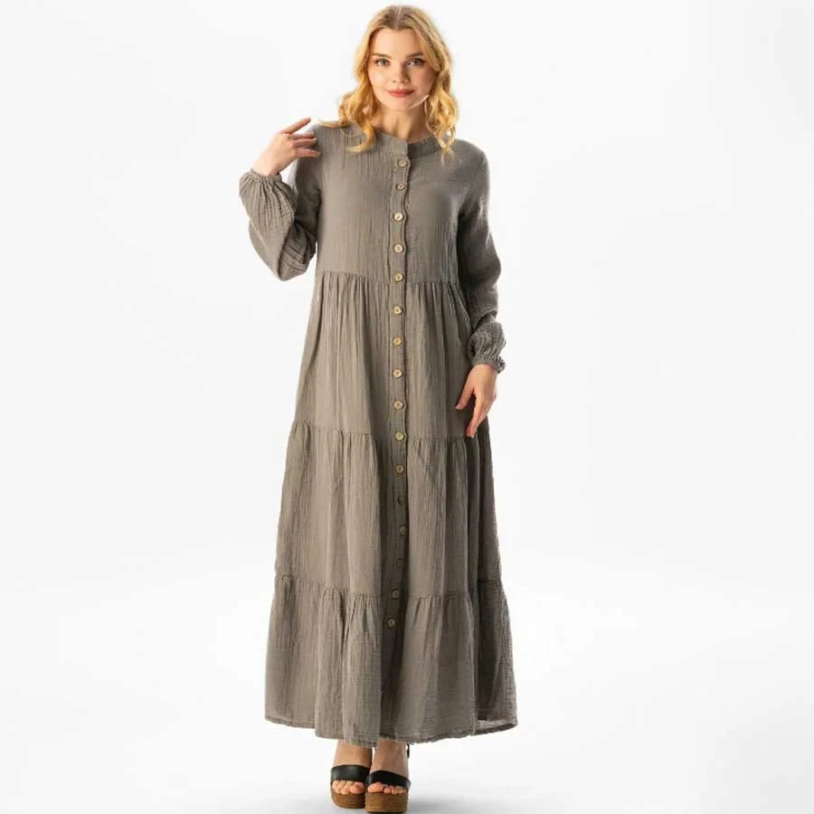 Elis Sile Bezi Long Arm Sezen Seasonal Muslin Ferace