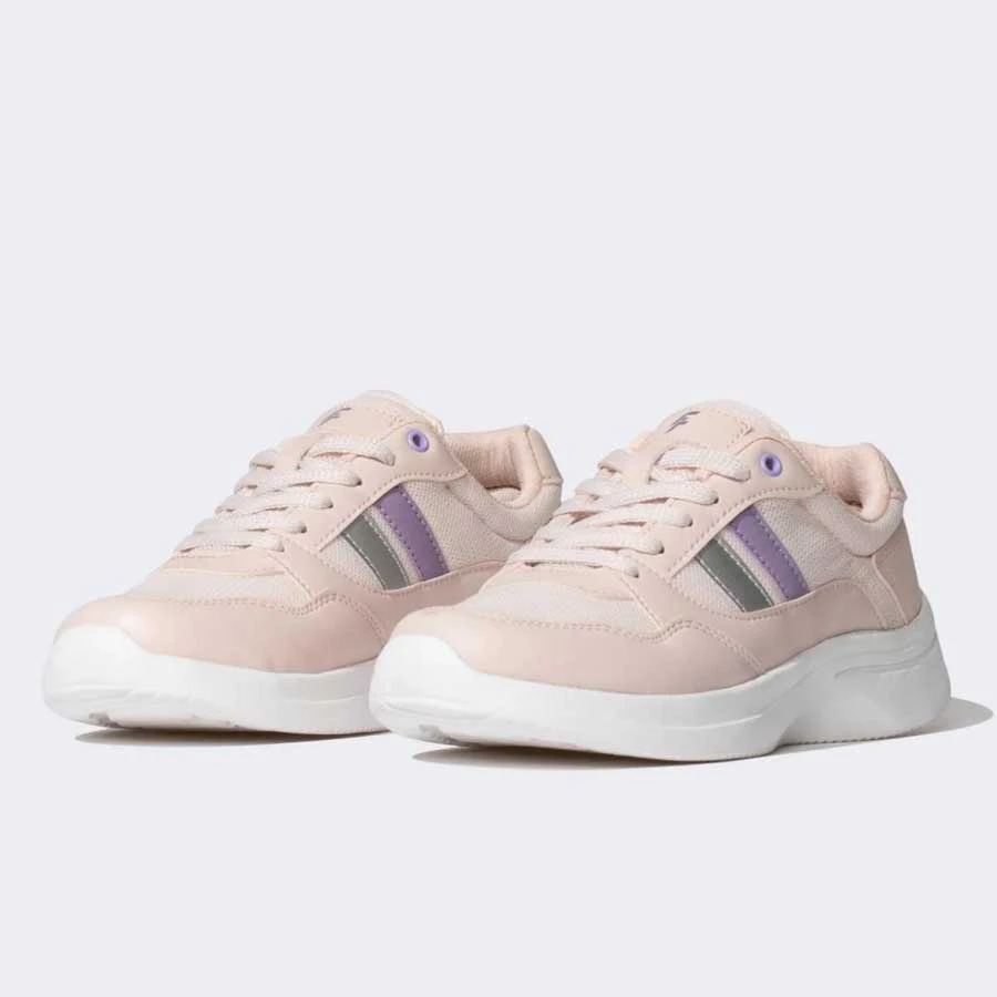 Defacto Women’s Flat Sole Lace-Up Faux Leather Sports Shoes