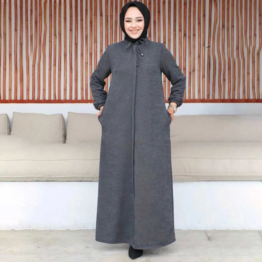 Nevayla Moda Chenille Fabric Winter Comfort Ferace