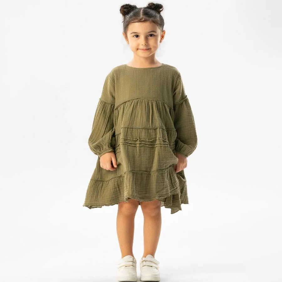 Elis Şile Bezi Long Sleeve Ilay Summer Muslin Children’s Dress