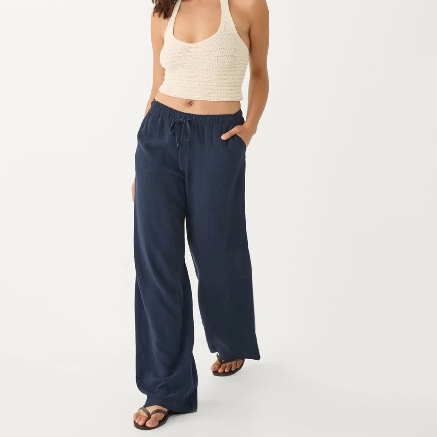 Stradivarius Linen Baggy Pants