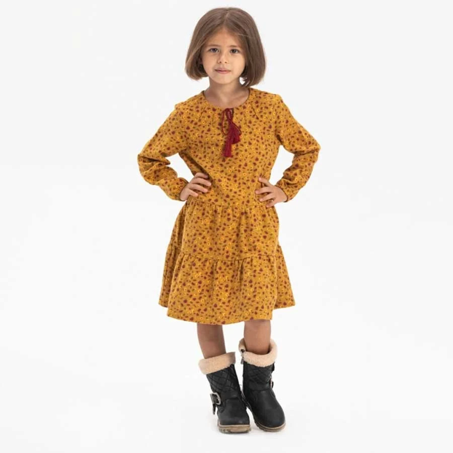Elis Şile Bezi Long Sleeve Flannel Alya Children’s Dress