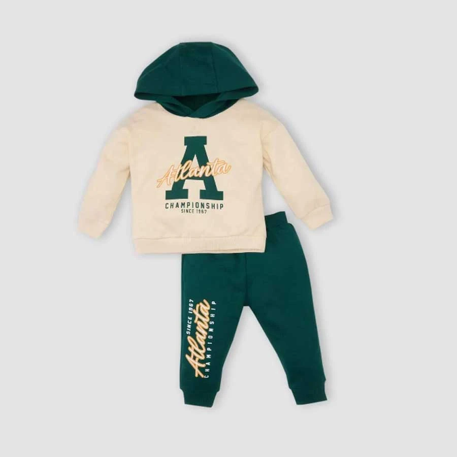 Defacto – Baby Boy 2-Piece Set Printed Hooded Sweatshirt & Sweatpants
