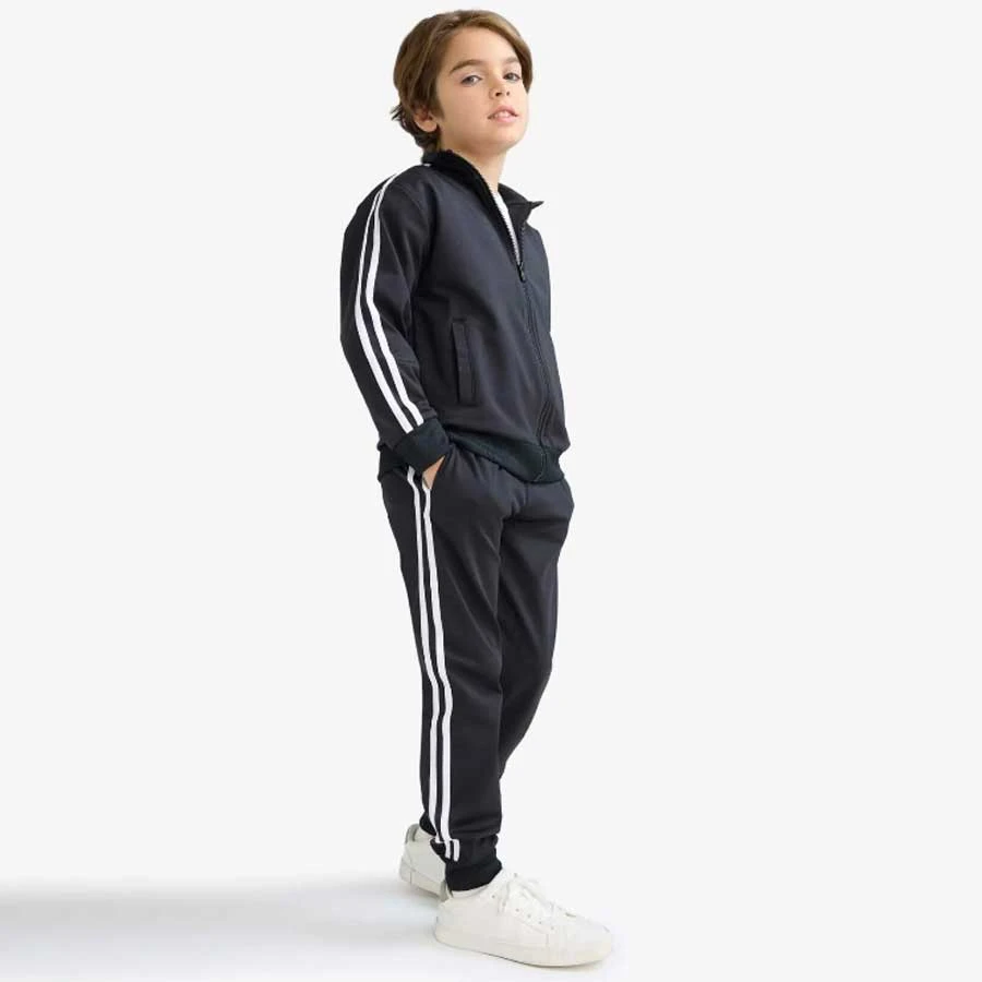 Defacto – School Boys 2-Piece Set Zippered Sweatshirt & Jogger Sweatpants