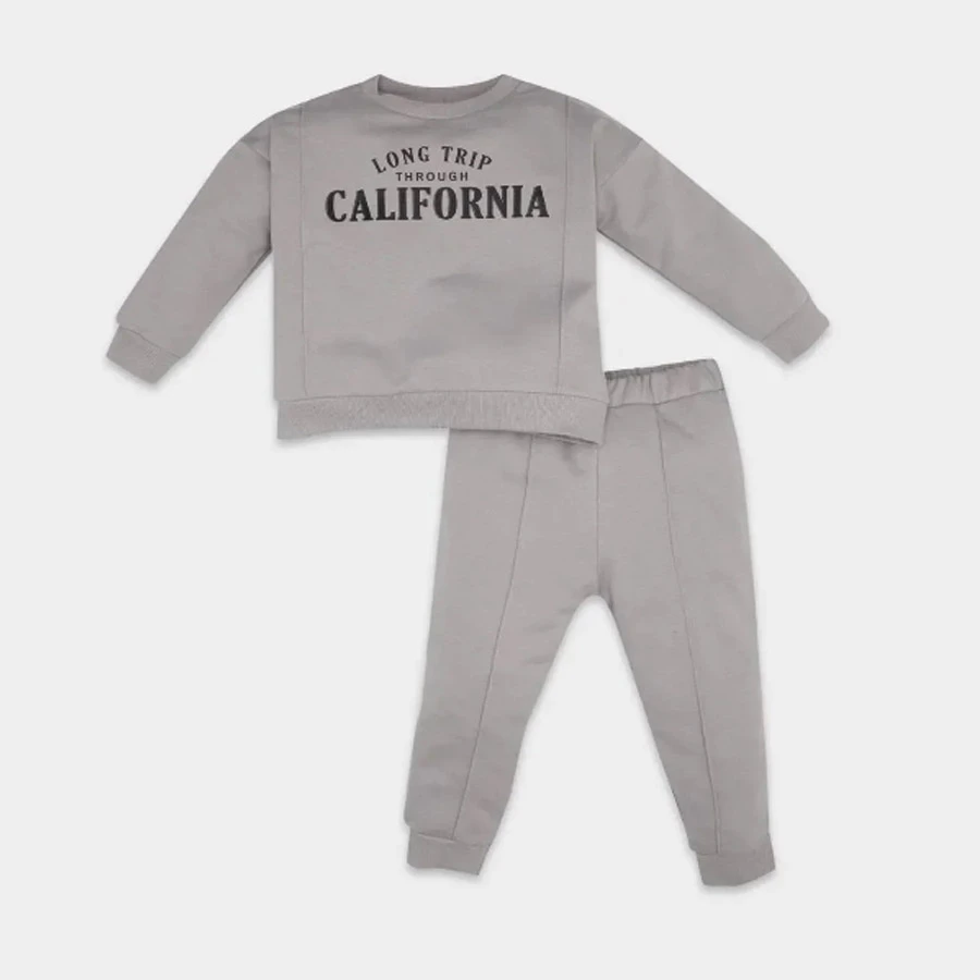 Defacto Baby Boy 2-Piece Set – Printed Thin Sweatshirt & Sweatpants