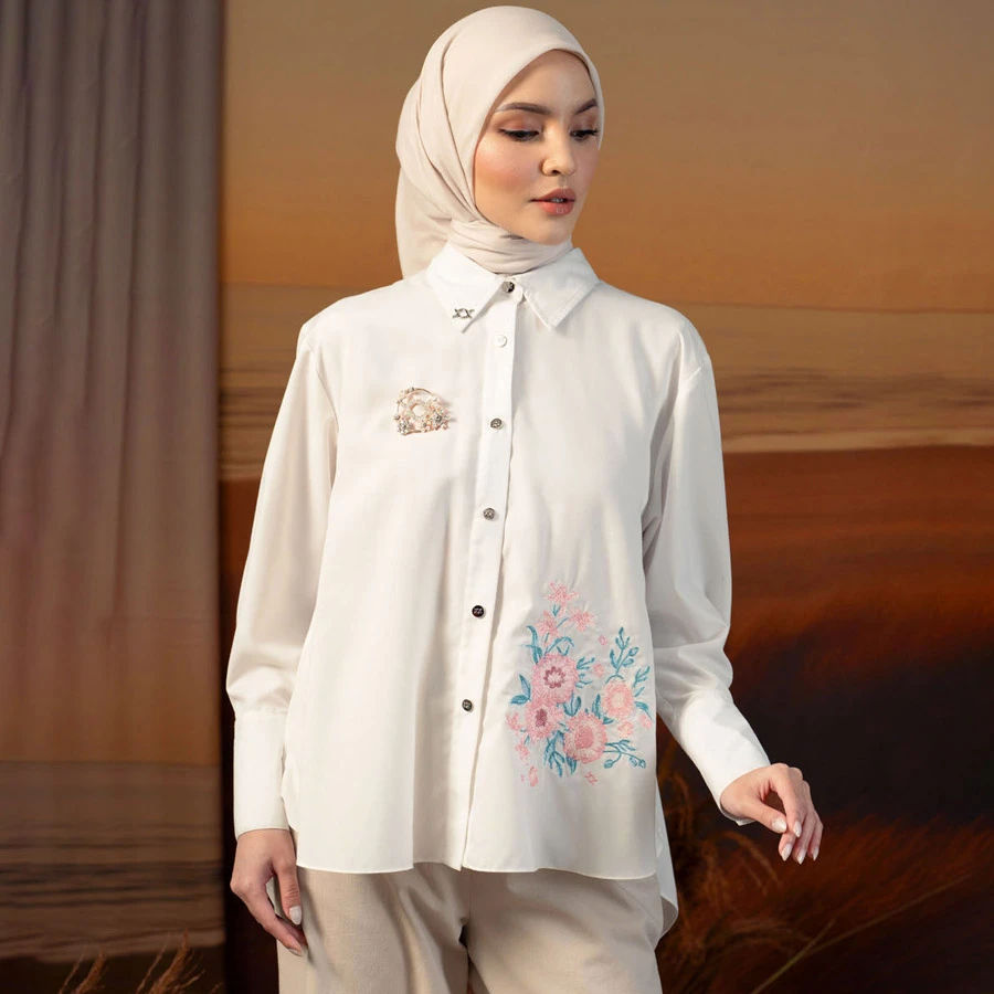 Mirbelia Shirt – Feather Blush