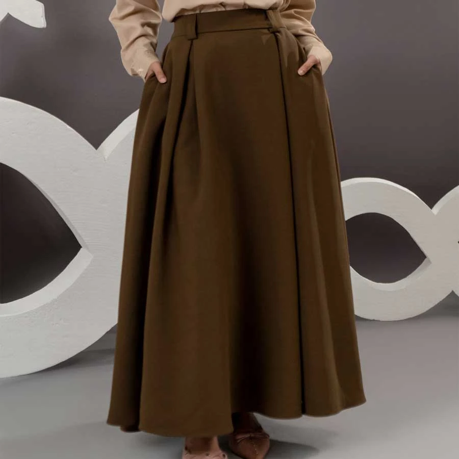 Qina – Skirt Tobacco Brown