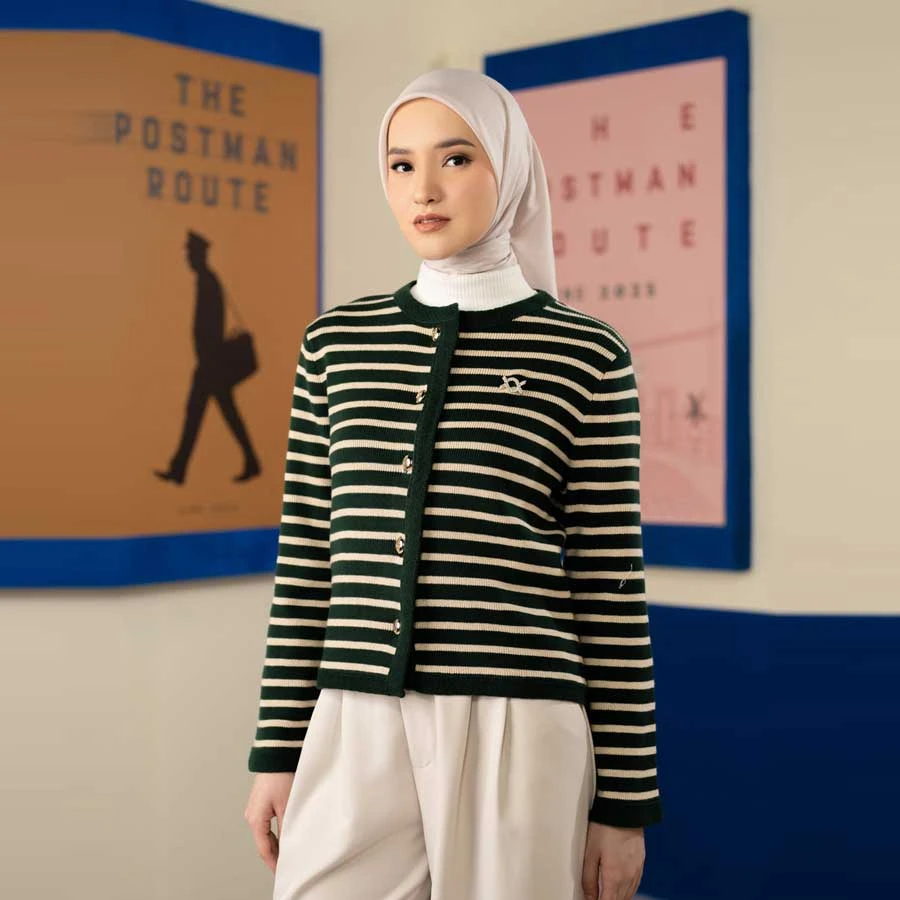 Elodie – Stripe Knit Cardigan
