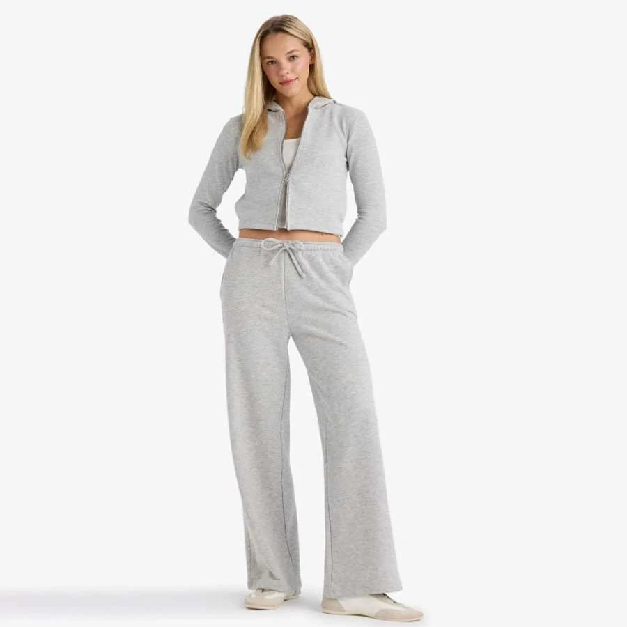 Defacto Okul Straight Fit Elastic Waist Sweatpants Long Length Lace-Up Basic Plain