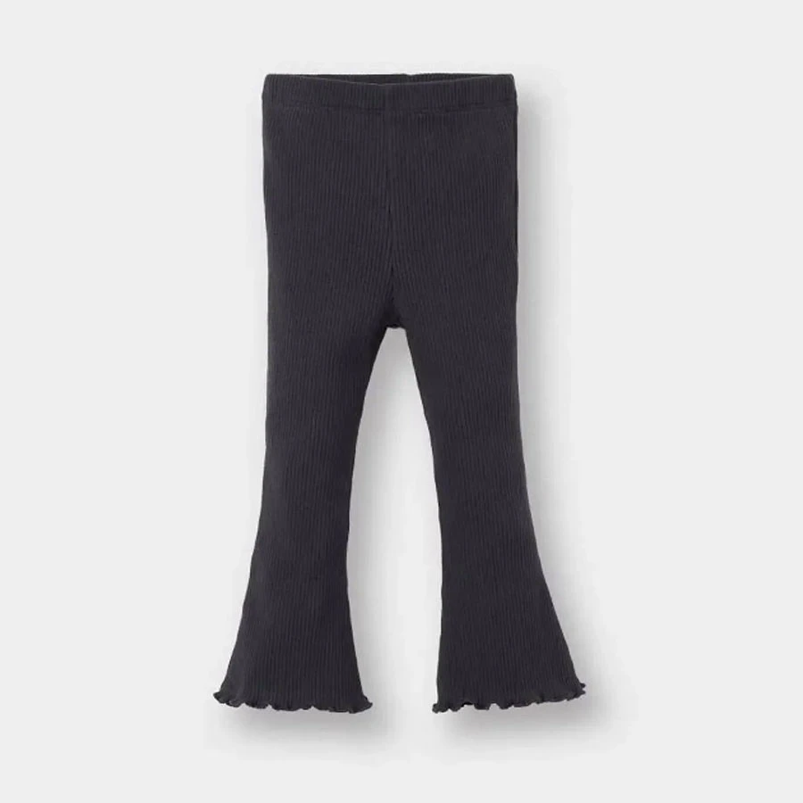 Defacto Spanish Leg Ribbed Camisole Anthracite Baby Girl Leggings