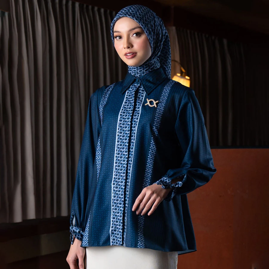 Minera Shirt – Blue Pansy