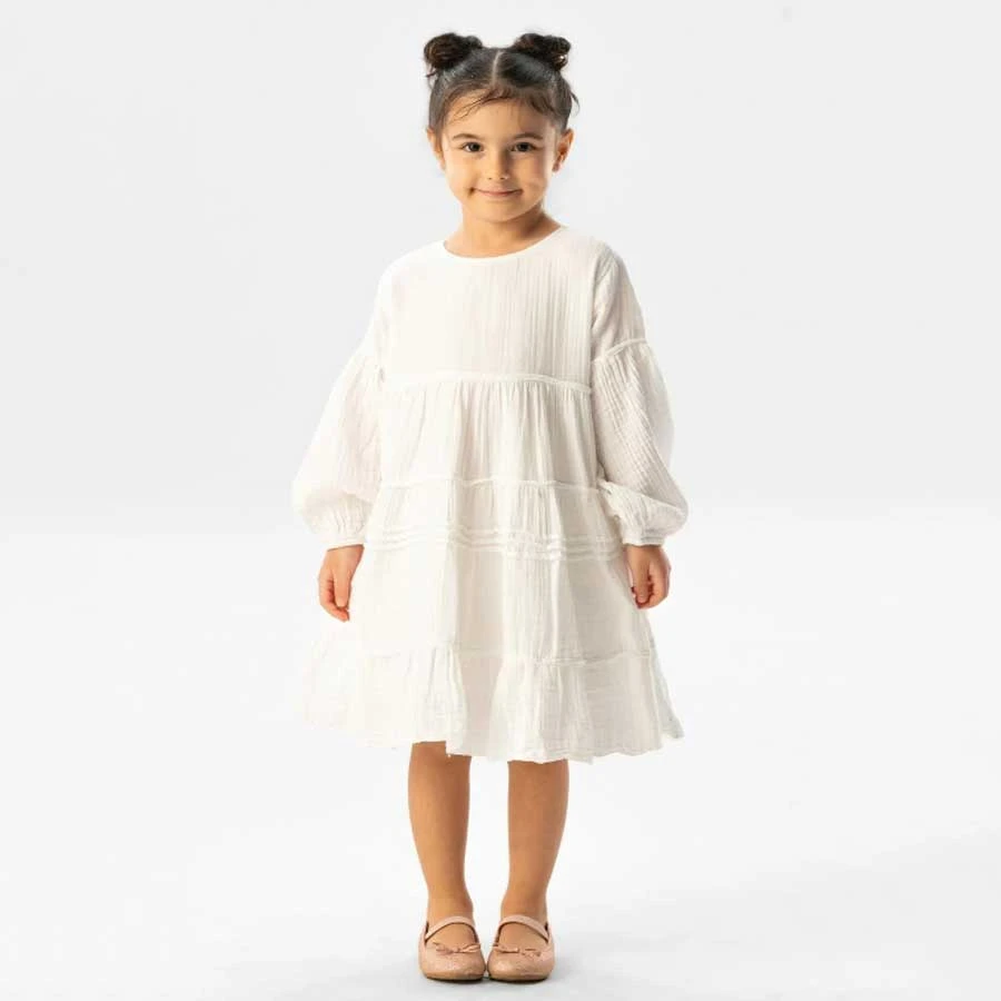 Elis Şile Bezi Long Sleeve Ilay Summer Muslin Children’s Dress