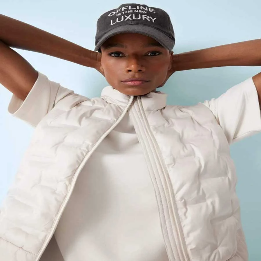 Defacto Defactofit Water Repellent Quilted Inflatable Sports Vest with Stand Collar and Zipper