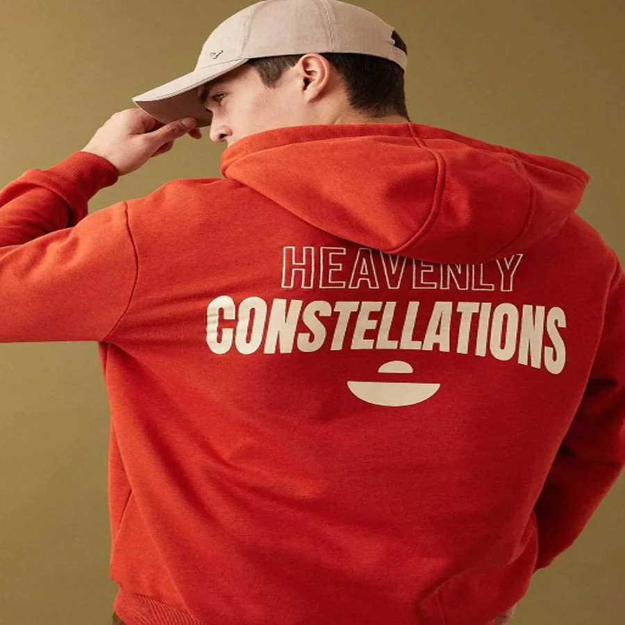 Defacto Oversize Wide Fit Hooded Back Printed Sweatshirt