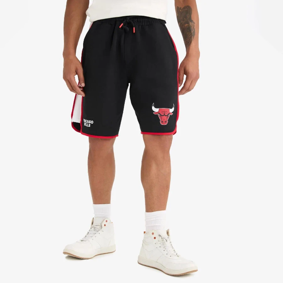 Defacto Chicago Bulls Regular Fit Cotton Short Shorts