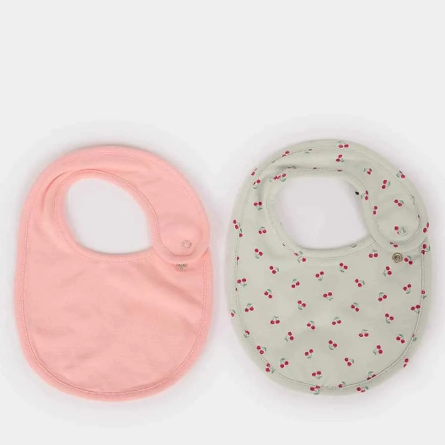 Defacto Baby Girl Patterned 2-Piece Cotton Bib