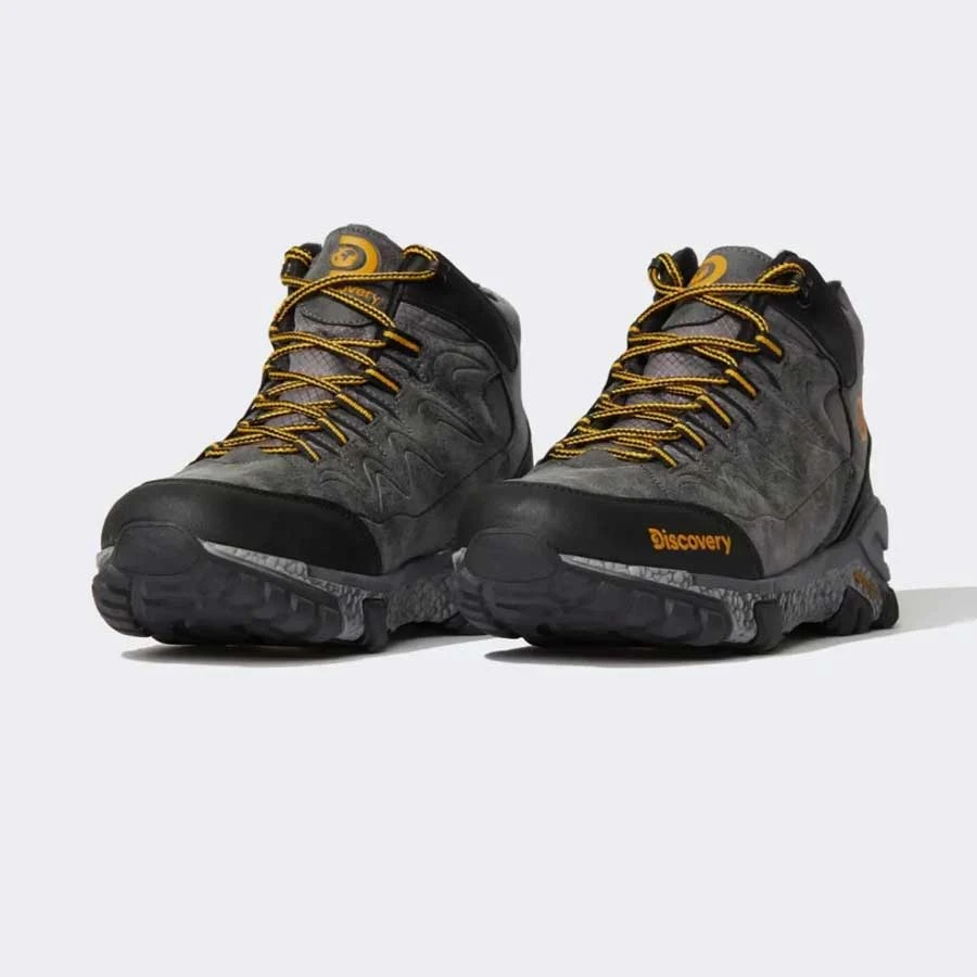Defacto Men’s Discovery Channel Lace-Up High Sole Outdoor Faux Leather Boots