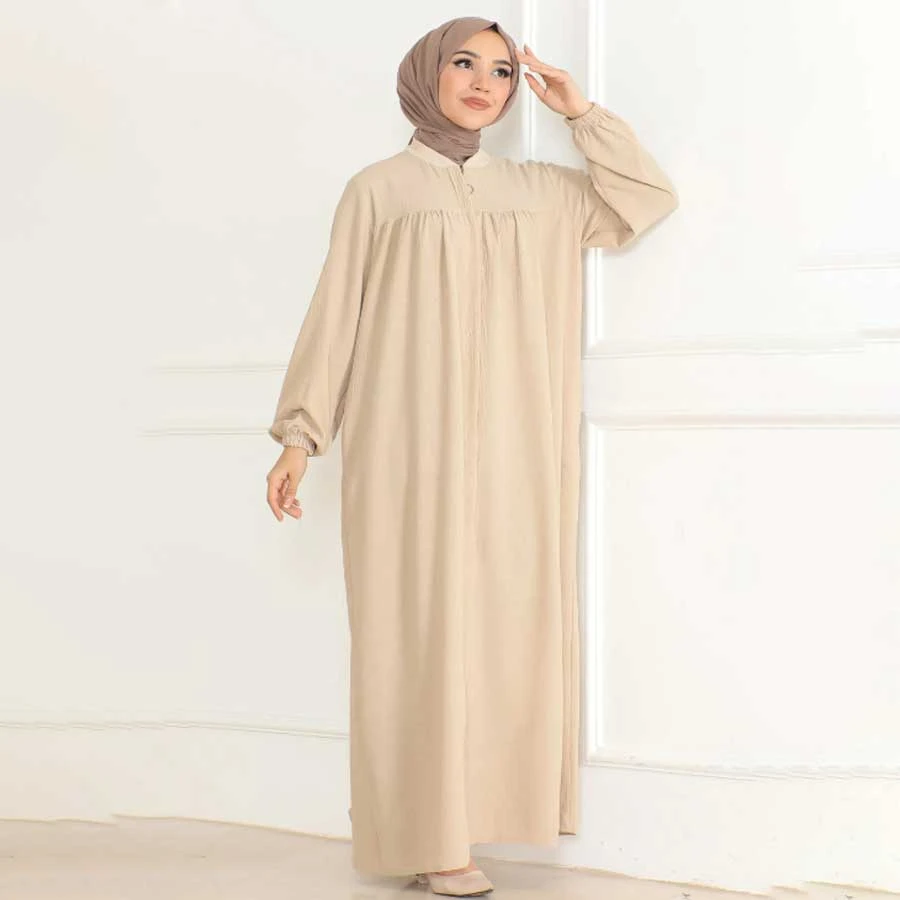 OKTAYUSTA COLLECTION Robe Mevlana Cut Casual Beige Ferace