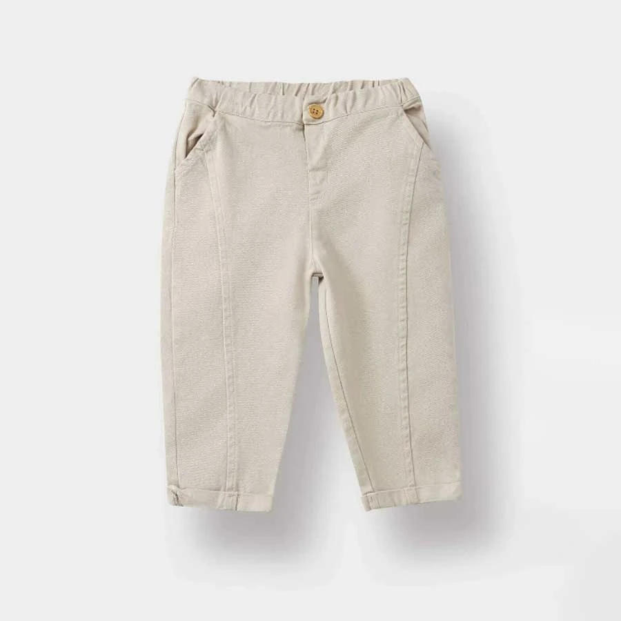Defacto – Baby Boy Elastic Waist Straight Leg Gabardine Trousers