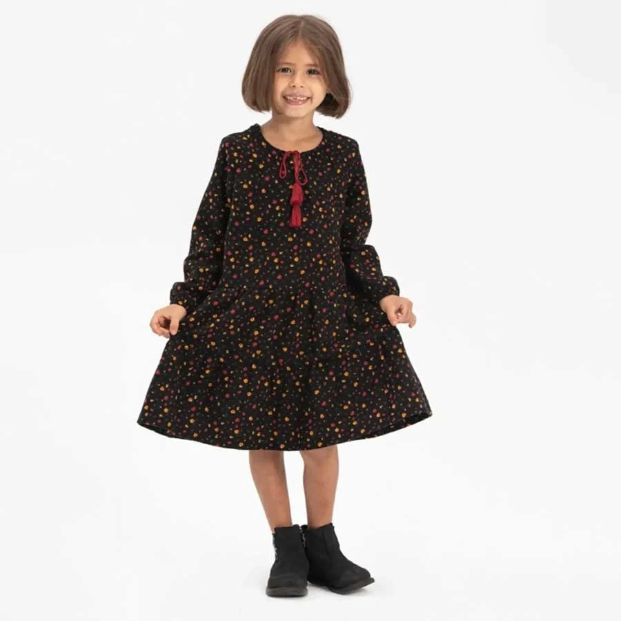 Elis Şile Bezi Long Sleeve Flannel Alya Children’s Dress