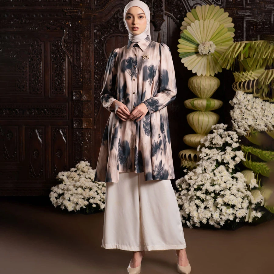 Selara Tunic – Shadow Hazel