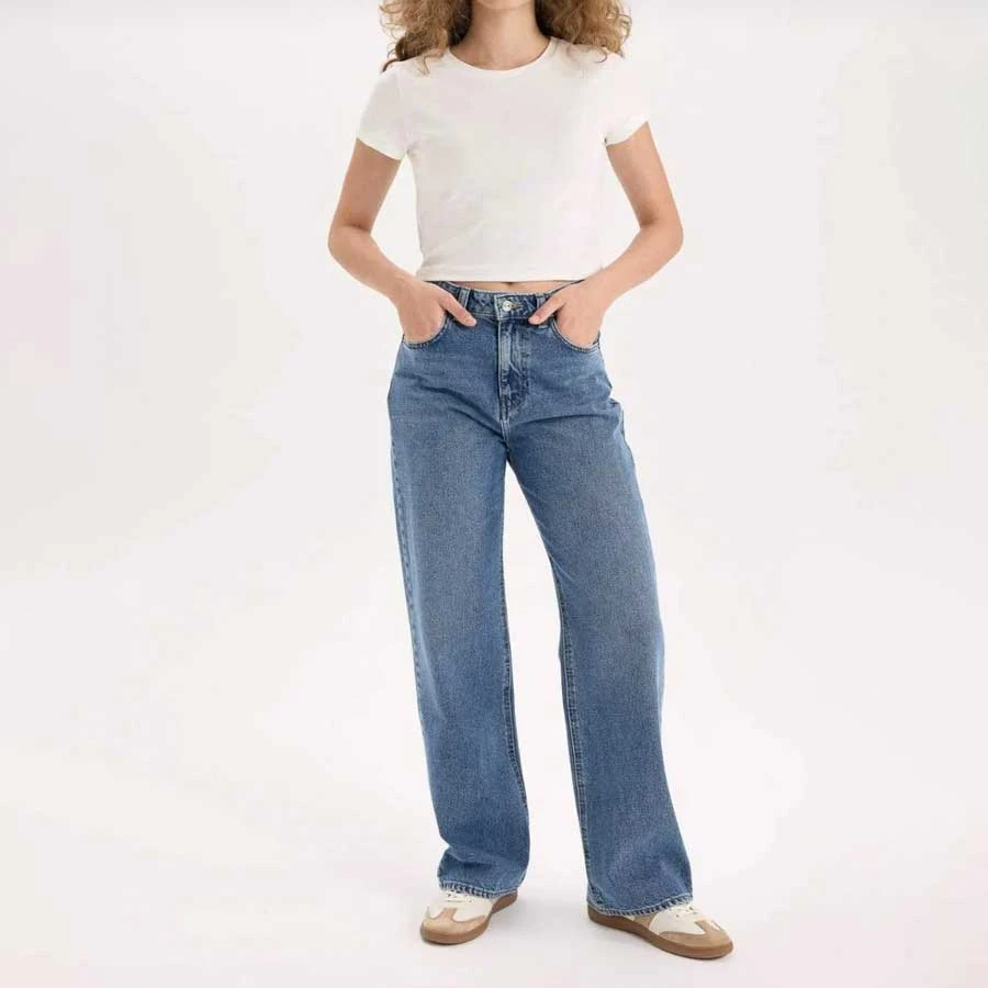 Defacto 90’s Wide Leg High Waist Long Jean Pants
