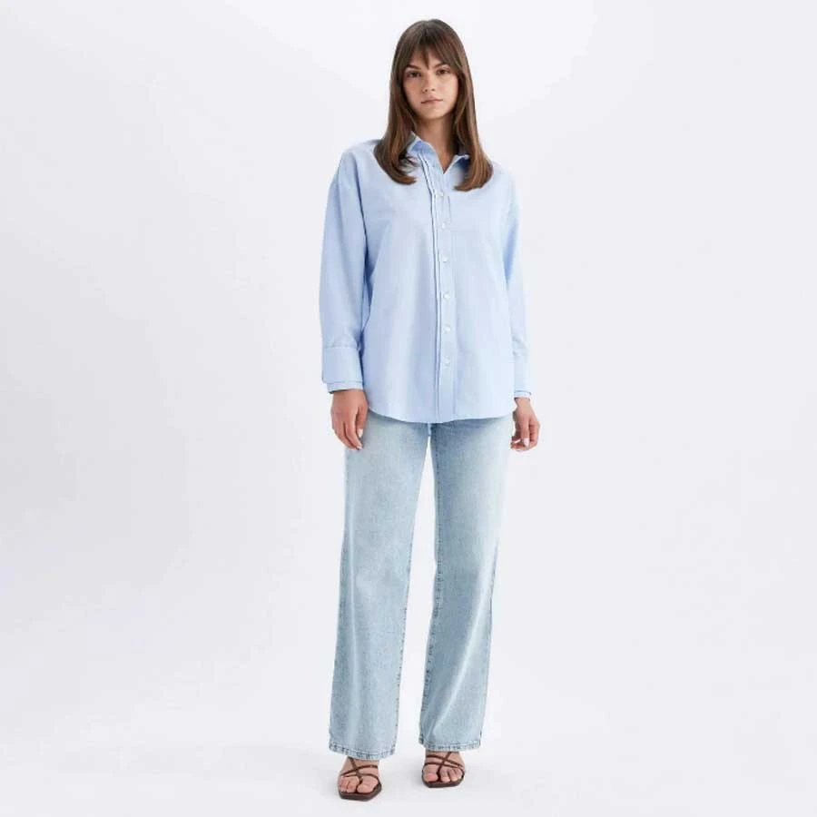 Defacto Relax Fit Poplin Long Sleeve Hijab Shirt Tunic