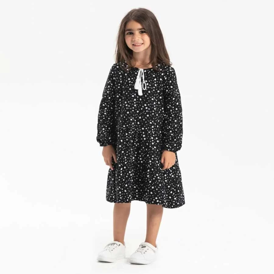 Elis Şile Bezi Long Sleeve Flannel Alya Children’s Dress