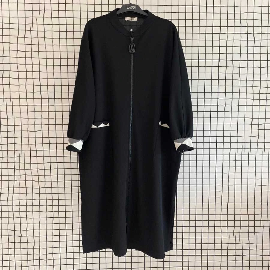 Armine Zippered Ferace & Cap with Sleeve and Pocket Detail