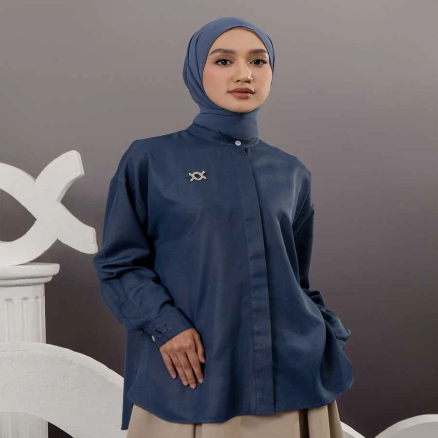 Sanara – Shirt Peony Blue