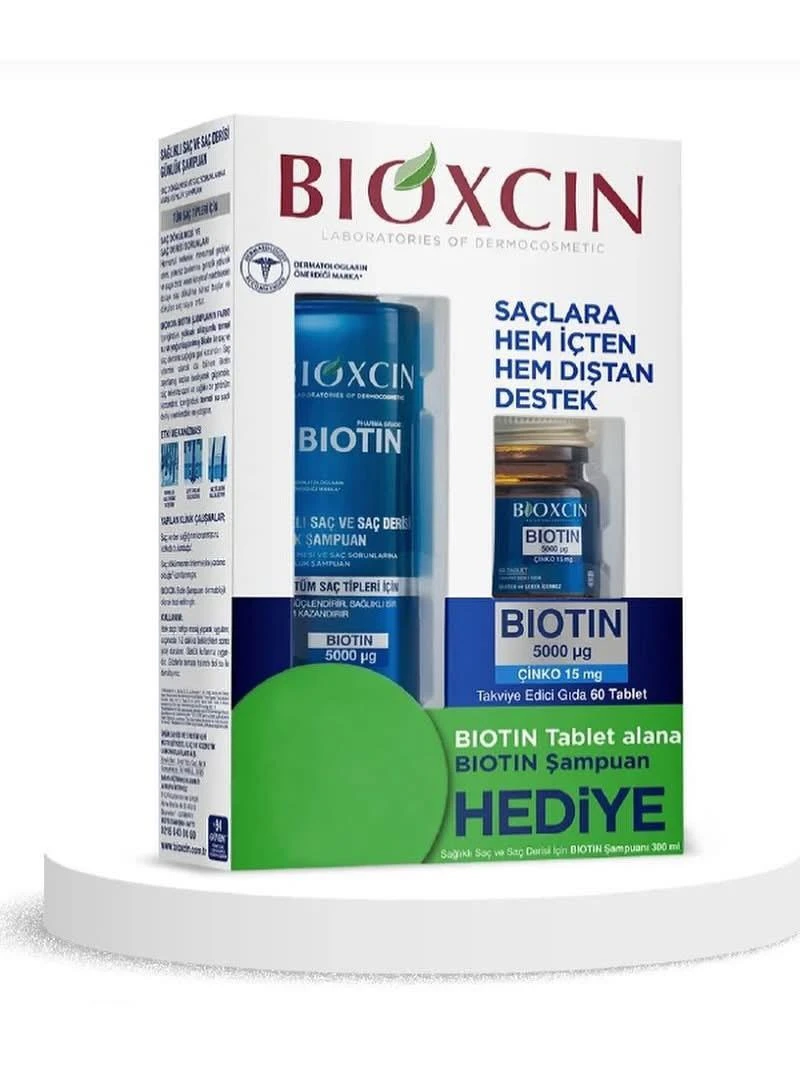Bioxcin Biotin 5000 µg + Zinc Hair Care Set
