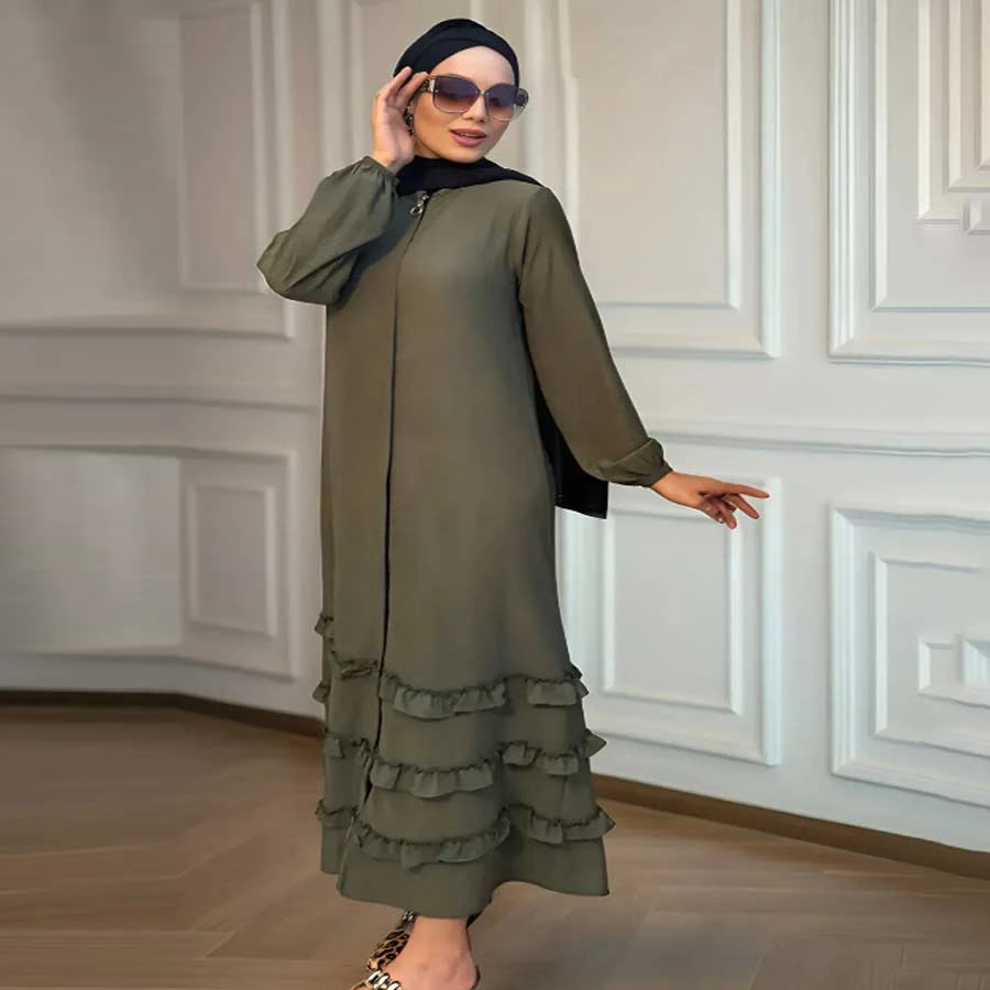 Dilber Fashion Ferace with Ruffled Skirt