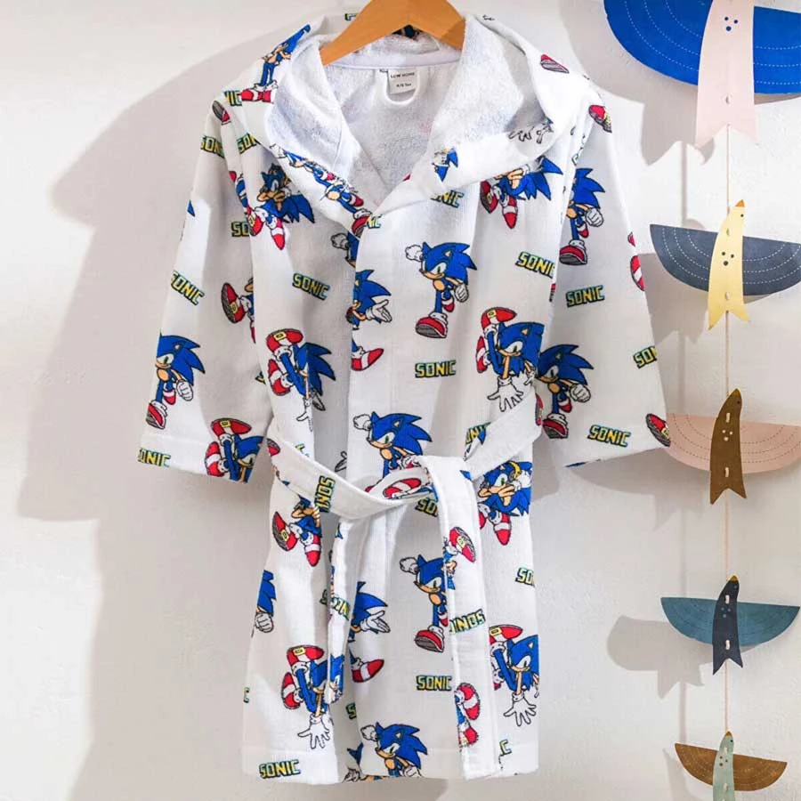 LC Waikiki – White Sonic Printed Girl’s Bathrobe