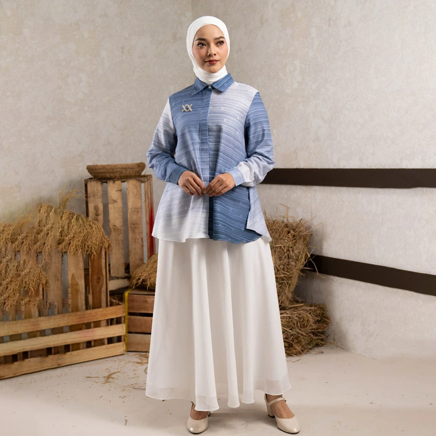 Sawarna Stripes Shirt – Mazarine