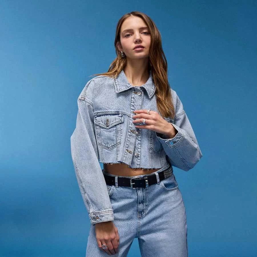 Defacto Model Crop Jean Jacket