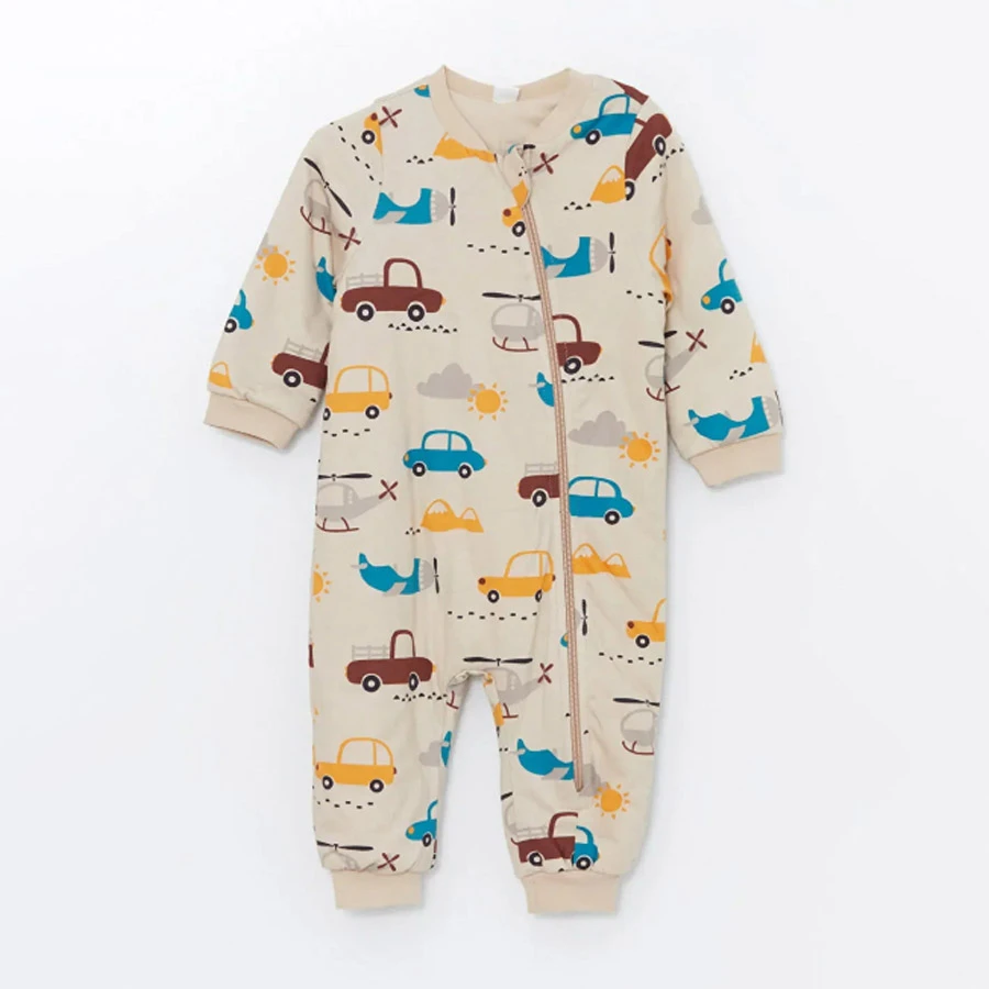 LC Waikiki – Beige Printed Fiber Sleeping Bag for Baby Boy